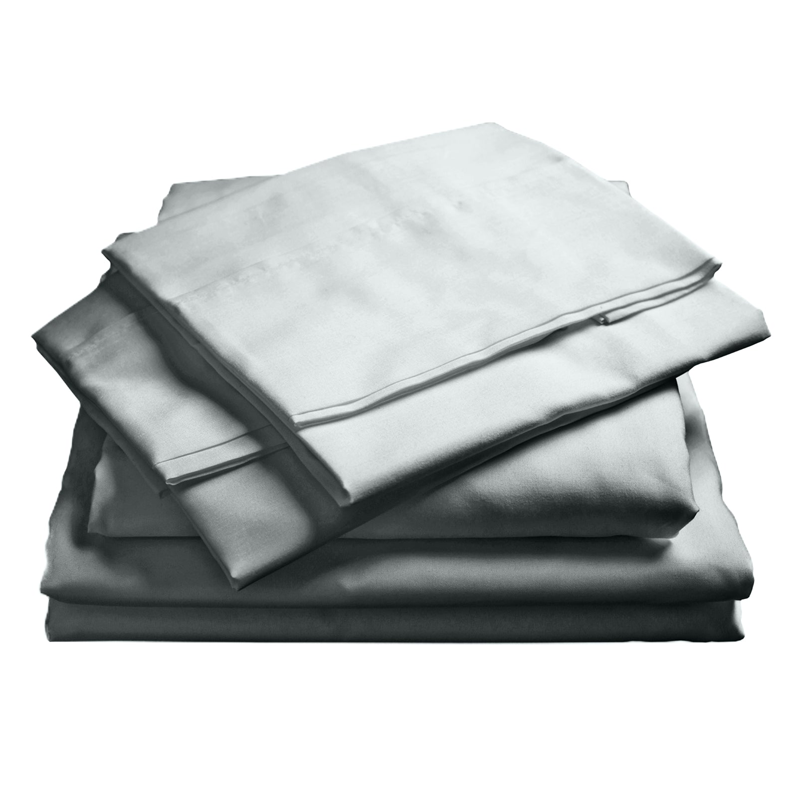 Royal Comfort 1000TC Hotel Grade Bamboo Cotton Sheets Pillowcases Set Ultrasoft - King - Cool Grey V160-10002051
