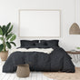 Balmain 1000 Thread Count Hotel Grade Bamboo Cotton Quilt Cover Pillowcases Set - King - Charcoal V160-10002062