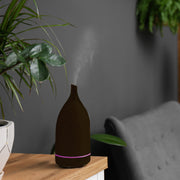 Milano Decor Aroma Diffuser 100ml Ultrasonic Humidifier Purifier And 3 Pack Oils - Dark Wood V160-10002218