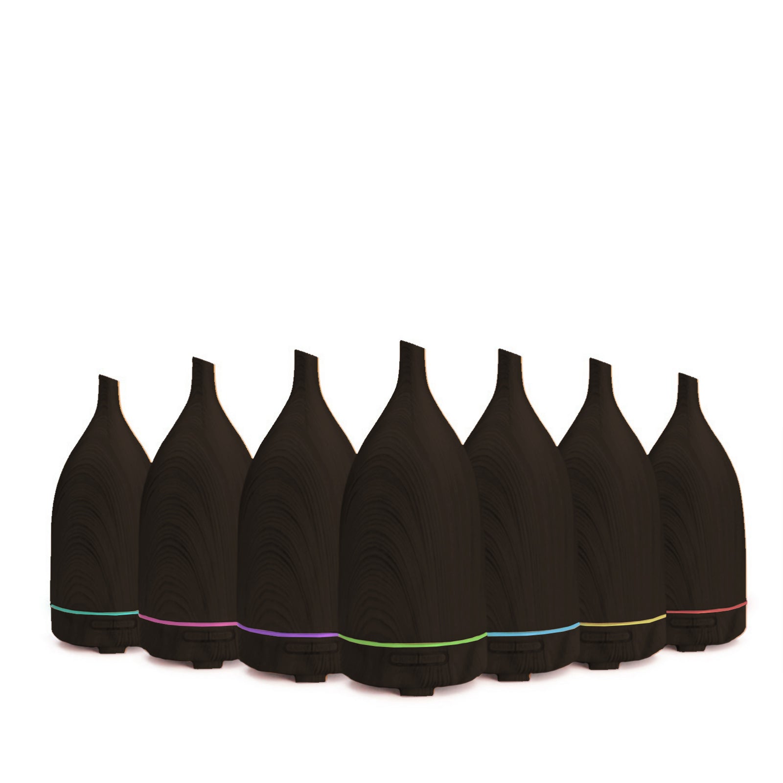 Milano Decor Aroma Diffuser 100ml Ultrasonic Humidifier Purifier And 3 Pack Oils - Dark Wood V160-10002218