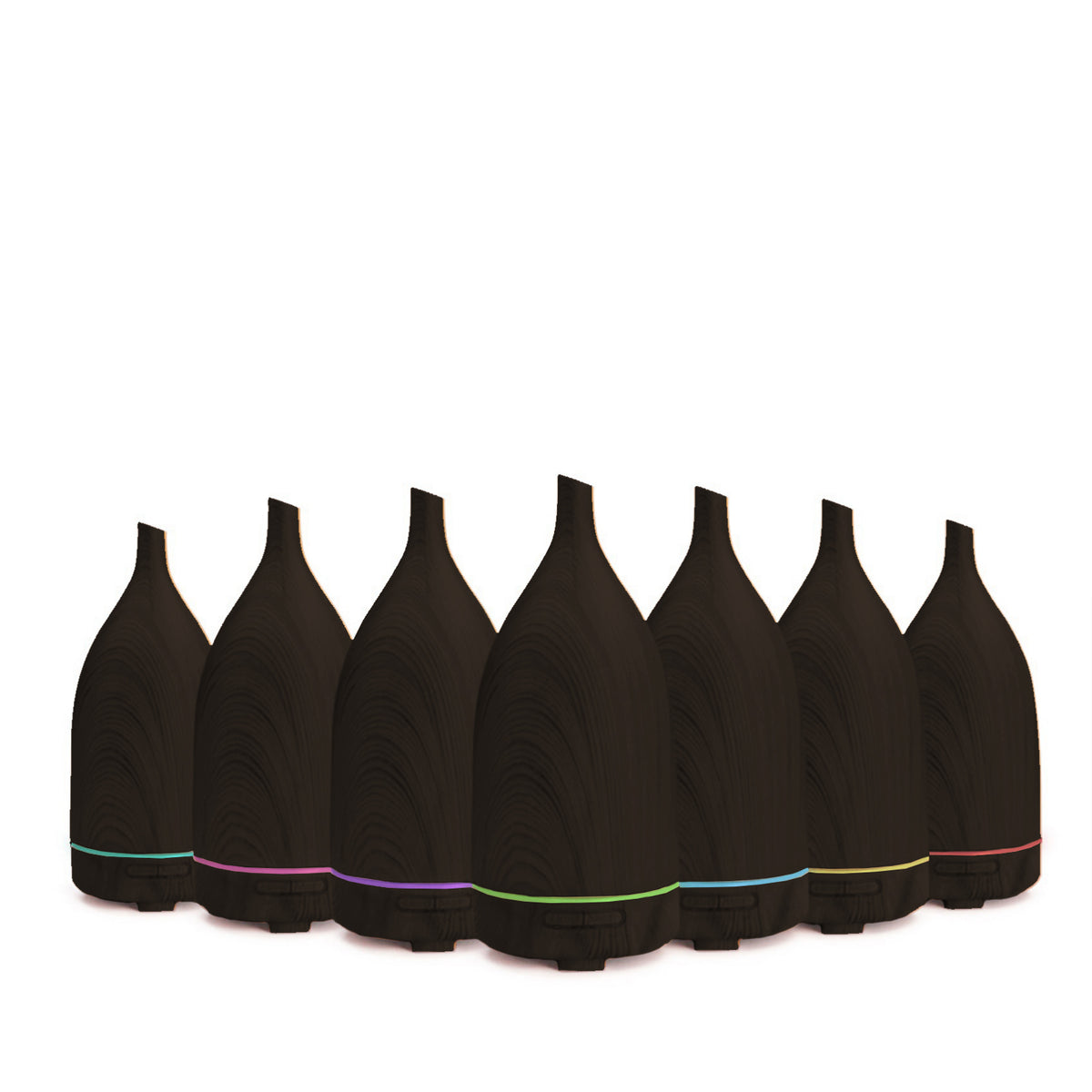 Milano Decor Aroma Diffuser 100ml Ultrasonic Humidifier Purifier And 3 Pack Oils - Dark Wood V160-10002218