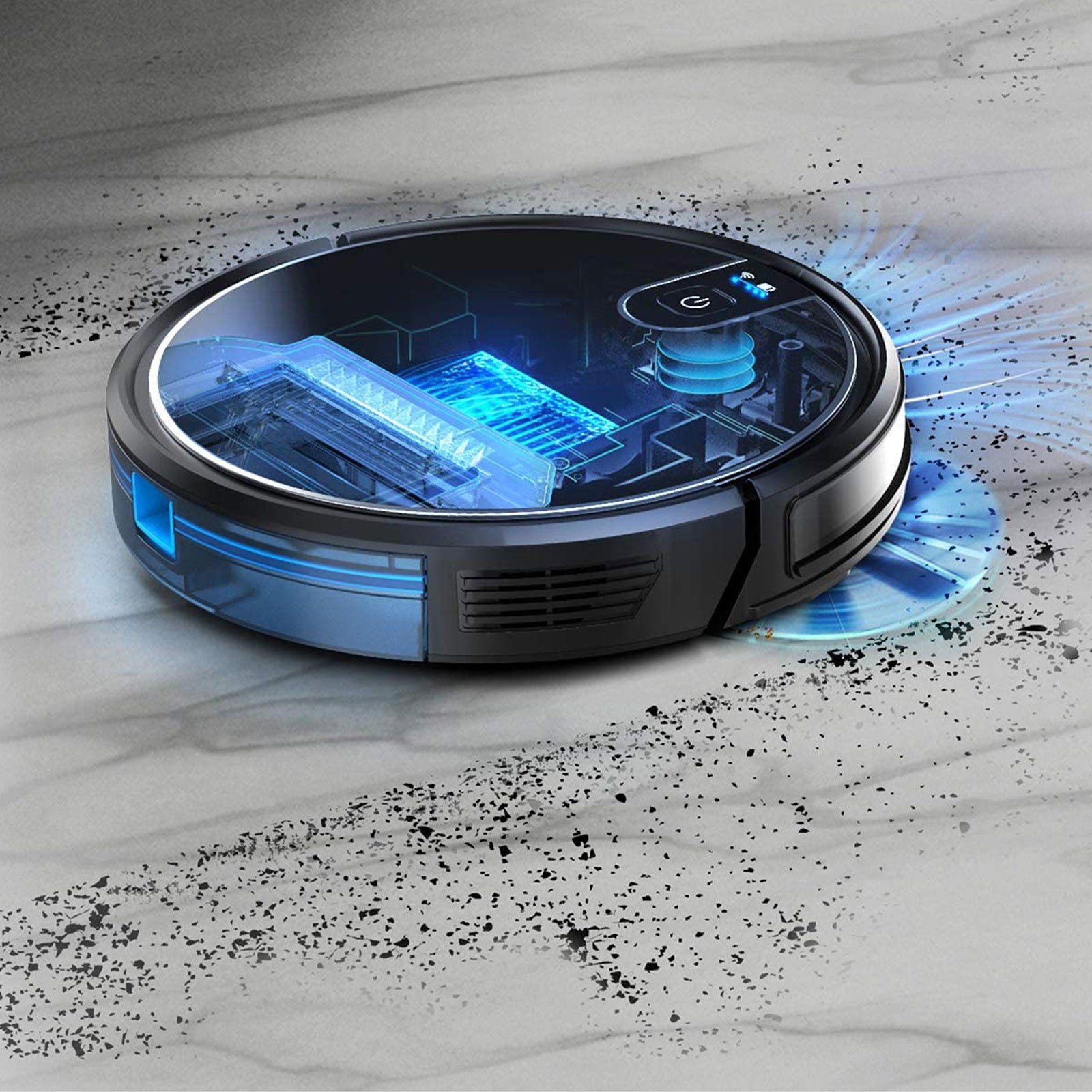 MyGenie XSonic Wifi Pro Robotic Vacuuum Cleaner Carpet Wet Dry Mopping Black V160-10002248