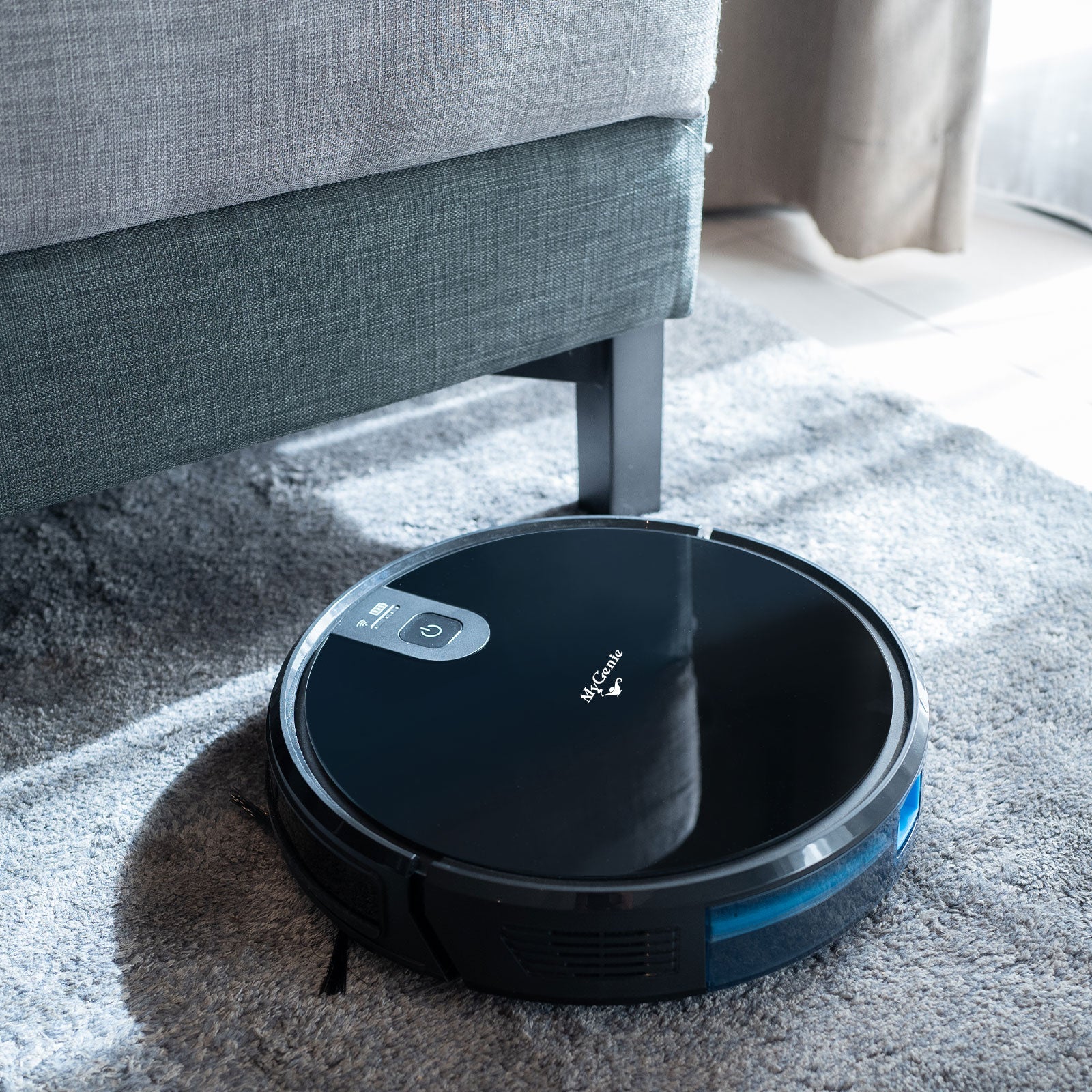 MyGenie XSonic Wifi Pro Robotic Vacuuum Cleaner Carpet Wet Dry Mopping Black V160-10002248
