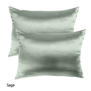 Royal Comfort Mulberry Soft Silk Hypoallergenic Pillowcase Twin Pack 51 x 76cm - Sage V160-10002249