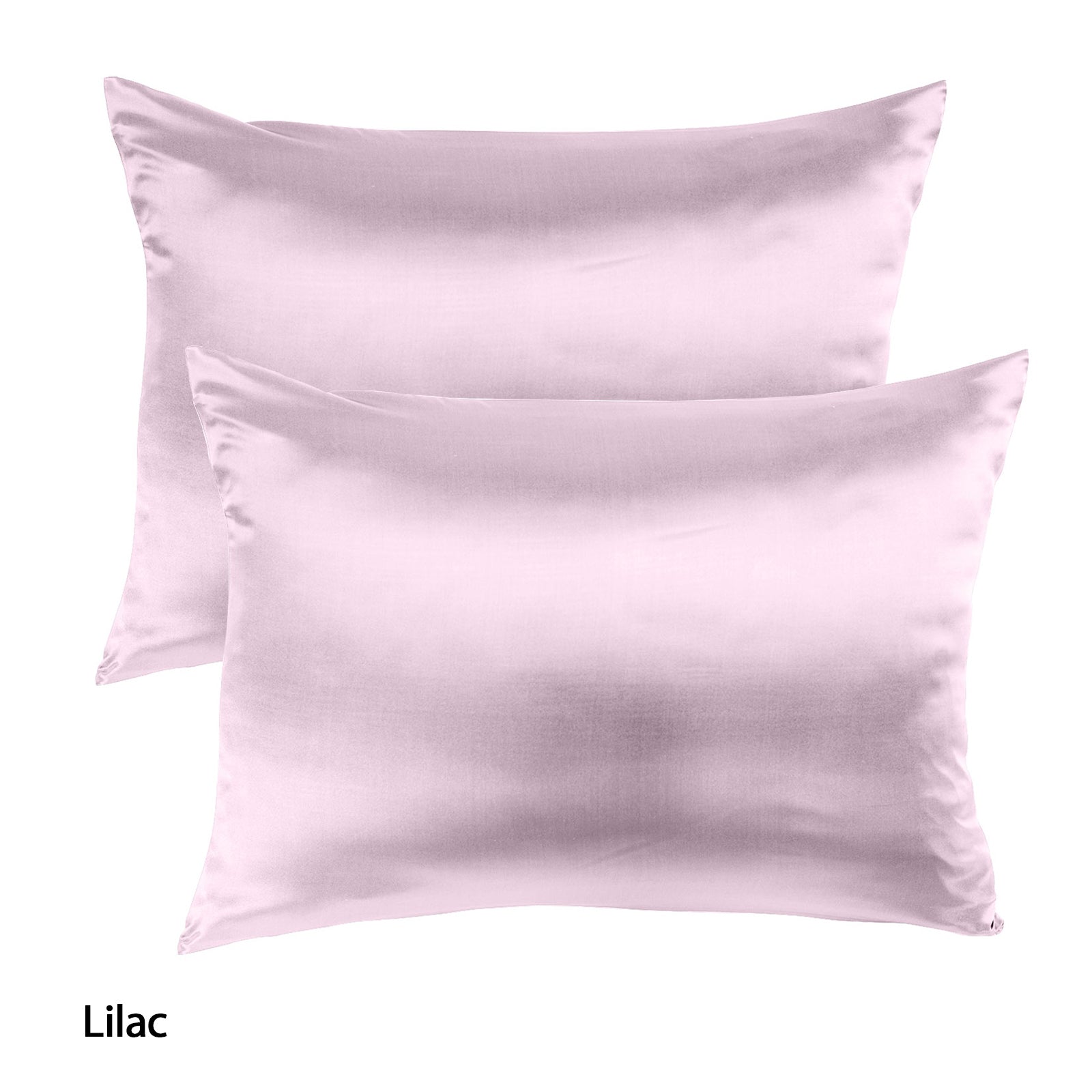 Royal Comfort Mulberry Soft Silk Hypoallergenic Pillowcase Twin Pack 51 x 76cm - Lilac V160-10002251