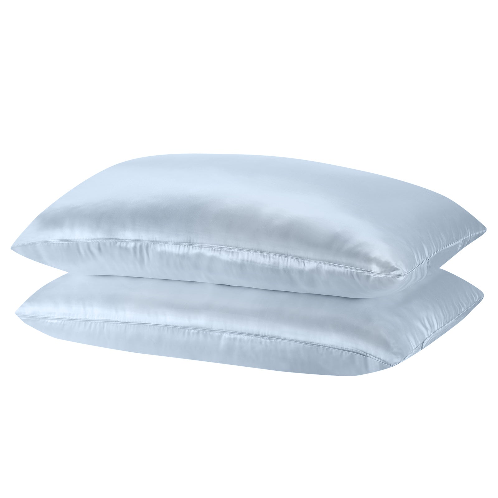 Royal Comfort Mulberry Soft Silk Hypoallergenic Pillowcase Twin Pack 51 x 76cm - Soft Blue V160-10002252