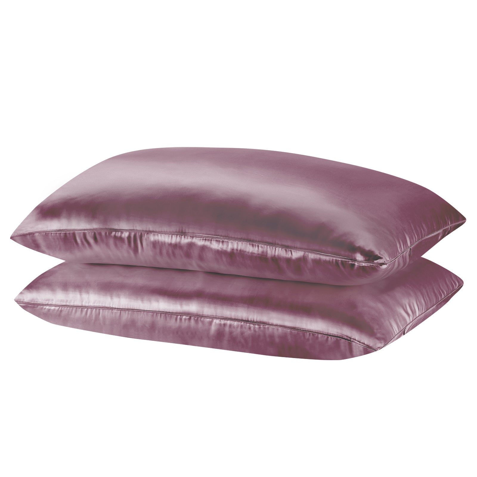 Royal Comfort Mulberry Soft Silk Hypoallergenic Pillowcase Twin Pack 51 x 76cm - Malaga Wine V160-10002253