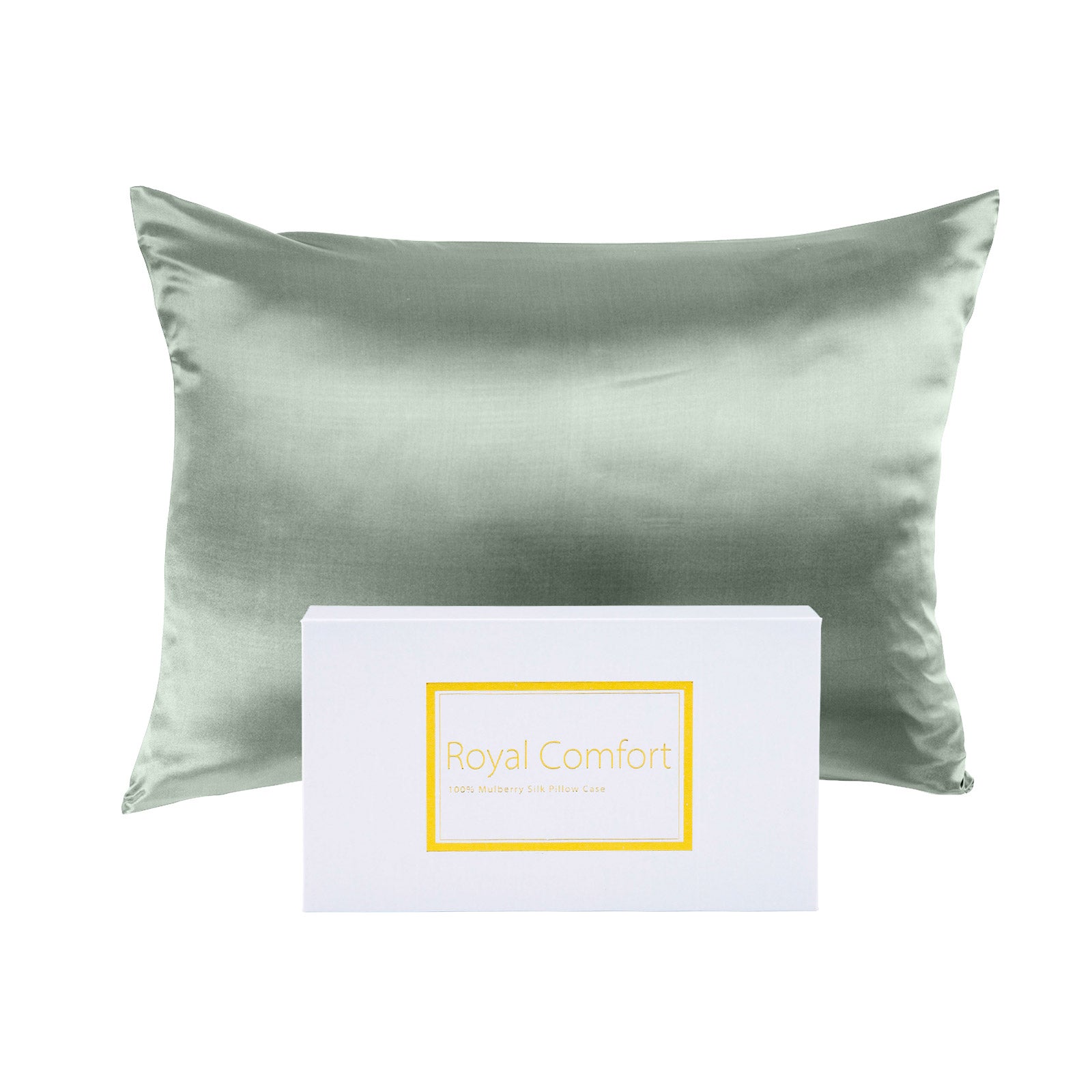 Royal Comfort Pure Silk Pillow Case 100% Mulberry Silk Hypoallergenic Pillowcase - Sage V160-10002267