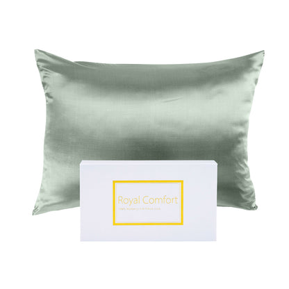 Royal Comfort Pure Silk Pillow Case 100% Mulberry Silk Hypoallergenic Pillowcase - Sage V160-10002267