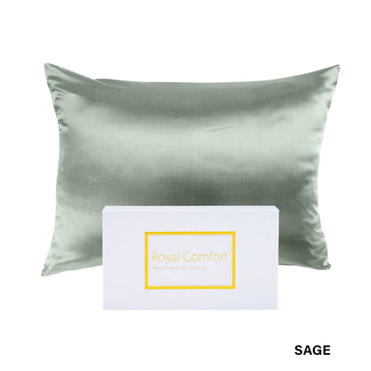 Royal Comfort Pure Silk Pillow Case 100% Mulberry Silk Hypoallergenic Pillowcase - Sage V160-10002267