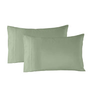Royal Comfort Bamboo Blended Sheet & Pillowcases Set 1000TC Ultra Soft Bedding - Queen - Sage Green V160-10002284