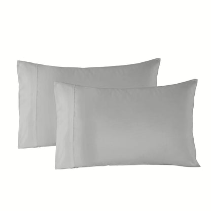 Royal Comfort Bamboo Blended Sheet & Pillowcases Set 1000TC Ultra Soft Bedding - King - Light Grey V160-10002294