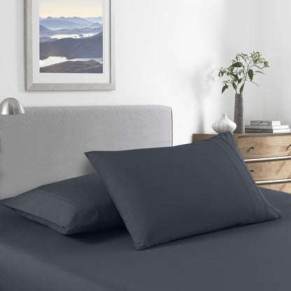 Royal Comfort 2000 Thread Count Bamboo Cooling Sheet Set Ultra Soft Bedding - Double - Charcoal V160-10002302