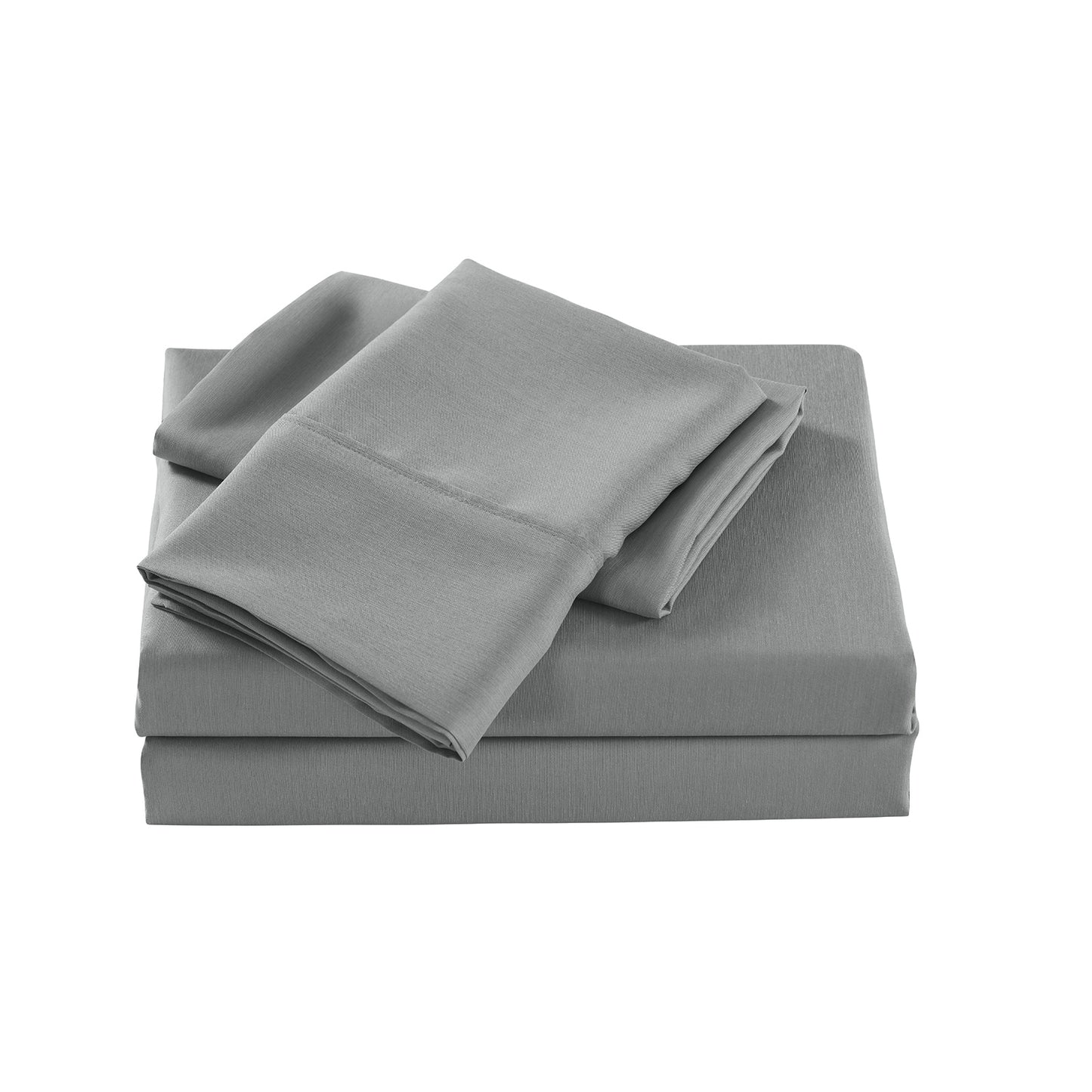 Royal Comfort 2000 Thread Count Bamboo Cooling Sheet Set Ultra Soft Bedding - Queen - Mid Grey V160-10002305