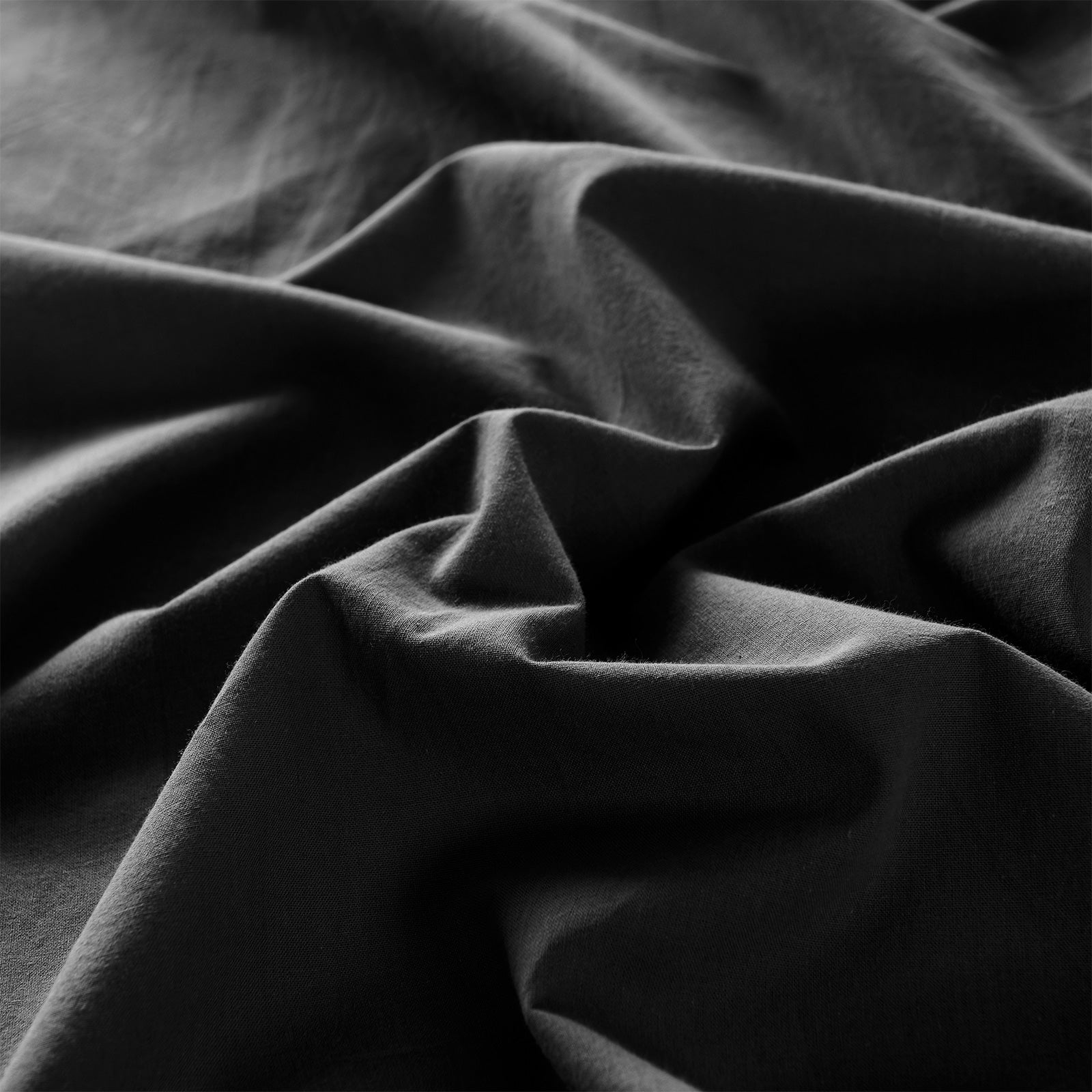 Royal Comfort Vintage Washed 100% Cotton Quilt Cover Set Bedding Ultra Soft - Single - Charcoal V160-10002589