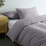 Royal Comfort Vintage Washed 100% Cotton Quilt Cover Set Bedding Ultra Soft - King - Grey V160-10002603