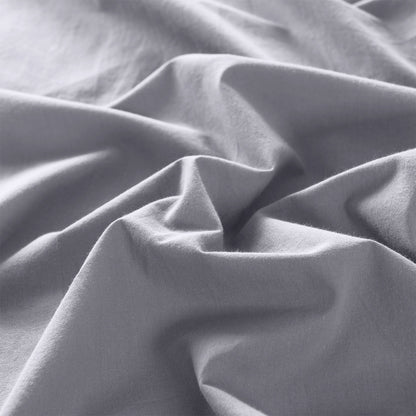 Royal Comfort Vintage Washed 100% Cotton Quilt Cover Set Bedding Ultra Soft - King - Grey V160-10002603