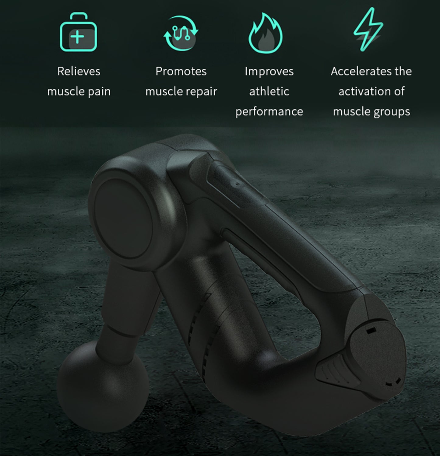 FitSmart Pro Vibration Therapy Massage Device Black And White V160-10002662