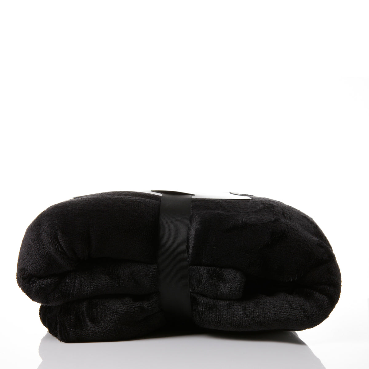Royal Comfort Snug Hoodie Nightwear Super Soft Reversible Coral Fleece 750GSM - Black V160-10002681