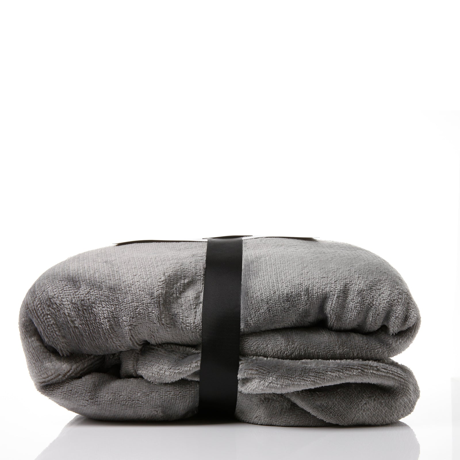 Royal Comfort Snug Hoodie Nightwear Super Soft Reversible Coral Fleece 750GSM - Grey V160-10002682