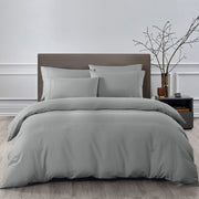 Royal Comfort 2000TC 6 Piece Bamboo Sheet & Quilt Cover Set Cooling Breathable - Queen - Grey V160-10002692