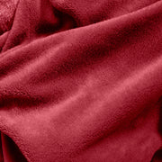 Royal Comfort Snug Hoodie Nightwear Super Soft Reversible Coral Fleece 750GSM - Red V160-10002941