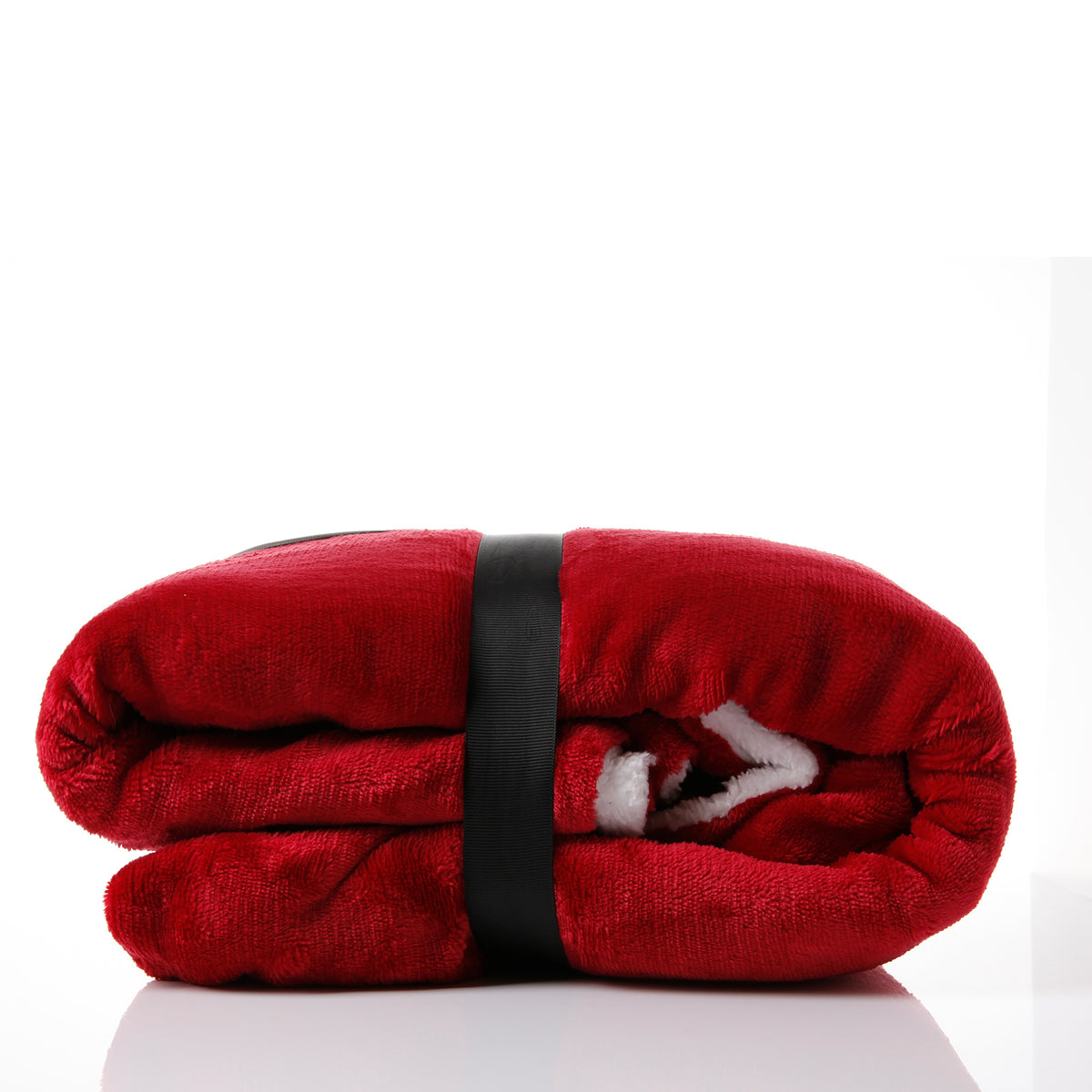Royal Comfort Snug Hoodie Nightwear Super Soft Reversible Coral Fleece 750GSM - Red V160-10002941