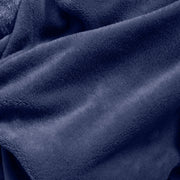 Royal Comfort Snug Hoodie Nightwear Super Soft Reversible Coral Fleece 750GSM - Navy V160-10002942