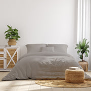 Royal Comfort 1000 Thread Count Bamboo Cotton Sheet and Quilt Cover Complete Set - King - Dove V160-10002950