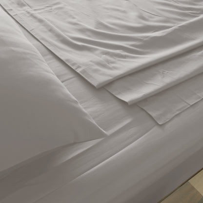 Royal Comfort 1000 Thread Count Bamboo Cotton Sheet and Quilt Cover Complete Set - King - Dove V160-10002950
