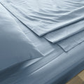 Royal Comfort 1000 Thread Count Bamboo Cotton Sheet and Quilt Cover Complete Set - King - Blue Fog V160-10002951