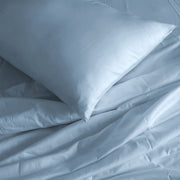 Royal Comfort 1000 Thread Count Bamboo Cotton Sheet and Quilt Cover Complete Set - King - Blue Fog V160-10002951