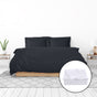 Royal Comfort 1000 Thread Count Bamboo Cotton Sheet and Quilt Cover Complete Set - King - Charcoal V160-10002957