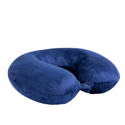 Milano Decor Memory Foam Travel Neck Pillow With Clip Cushion Support Soft Blue V160-10003023