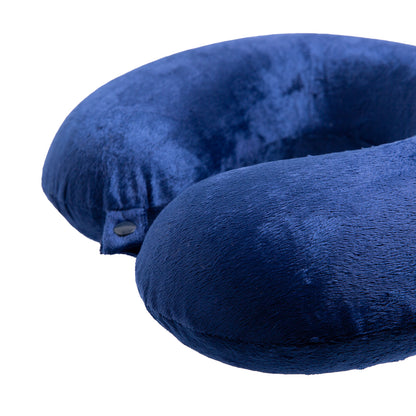 Milano Decor Memory Foam Travel Neck Pillow With Clip Cushion Support Soft Blue V160-10003023