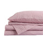 Royal Comfort Flax Linen Blend Sheet Set Bedding Luxury Breathable Ultra Soft - Queen - Mauve V160-10003030