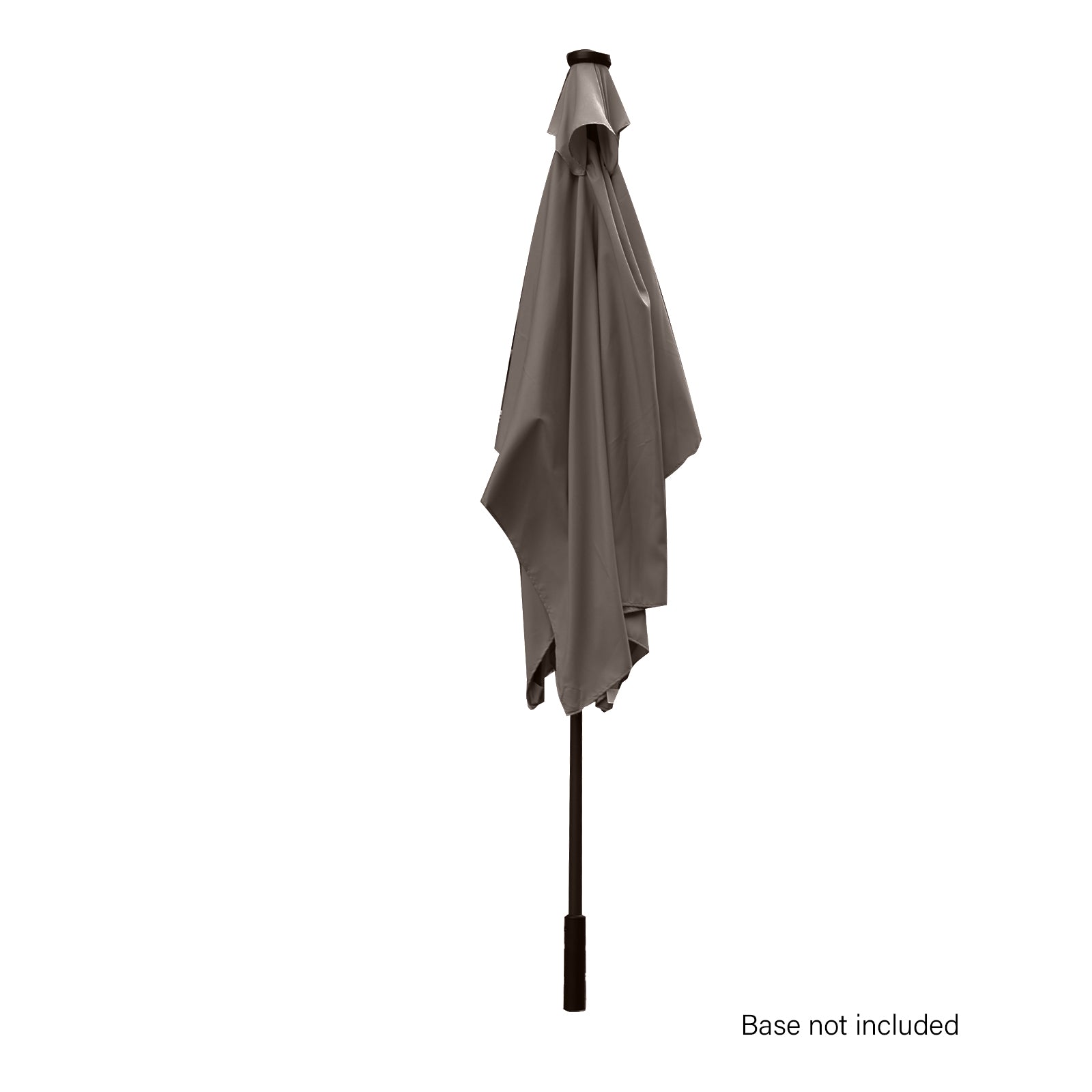 Arcadia Furniture Umbrella 3 Metre Umbrella with Solar LED Lights Garden Yard - Charcoal V160-10003064