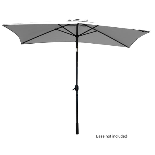 Arcadia Furniture Umbrella 3 Metre Umbrella with Solar LED Lights Garden Yard - Grey V160-10003065