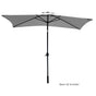 Arcadia Furniture Umbrella 3 Metre Umbrella with Solar LED Lights Garden Yard - Grey V160-10003065