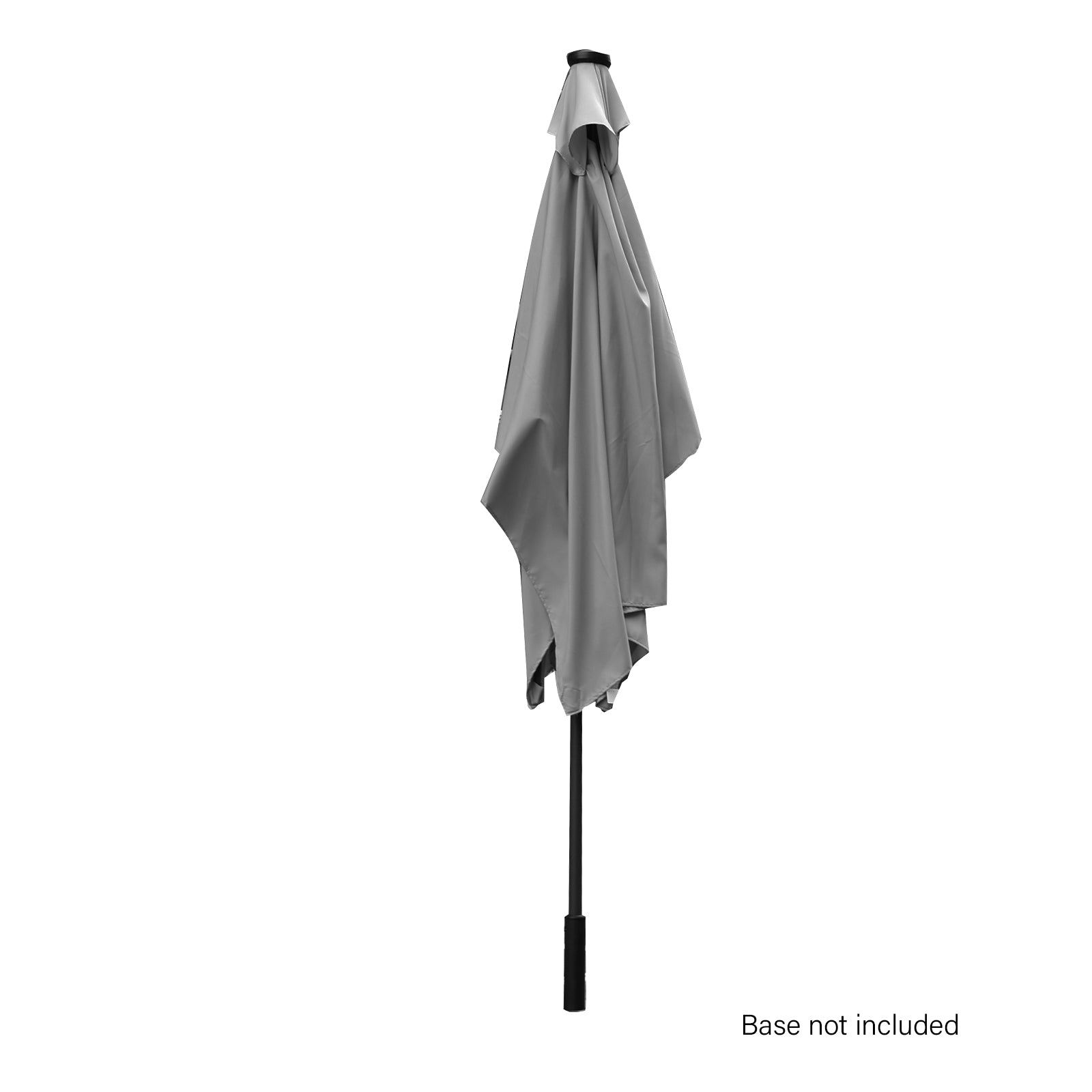 Arcadia Furniture Umbrella 3 Metre Umbrella with Solar LED Lights Garden Yard - Grey V160-10003065