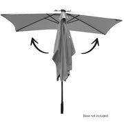 Arcadia Furniture Umbrella 3 Metre Umbrella with Solar LED Lights Garden Yard - Grey V160-10003065