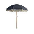 Havana Outdoors Beach Umbrella Portable 2 Metre Fringed Garden Sun Shade Shelter - Black V160-10003085