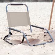 Havana Outdoors Beach Chair 2 Pack Folding Portable Summer Camping Outdoors - Natural V160-10003086