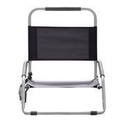 Havana Outdoors Beach Chair 2 Pack Folding Portable Summer Camping Outdoors - Black V160-10003087