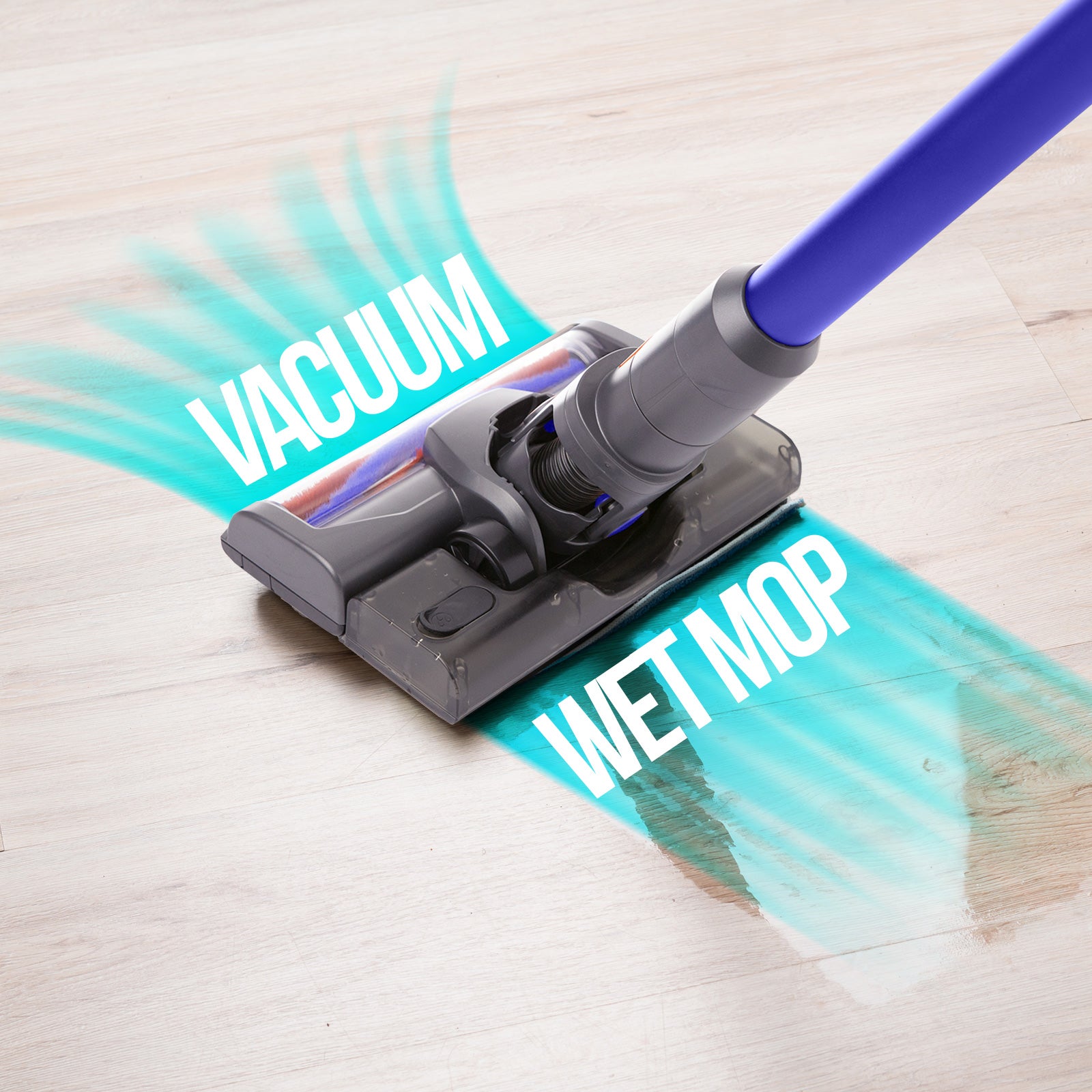 MyGenie H20 PRO Wet Mop 2-IN-1 Cordless Stick Vacuum Cleaner Handheld Recharge - Blue V160-10003142