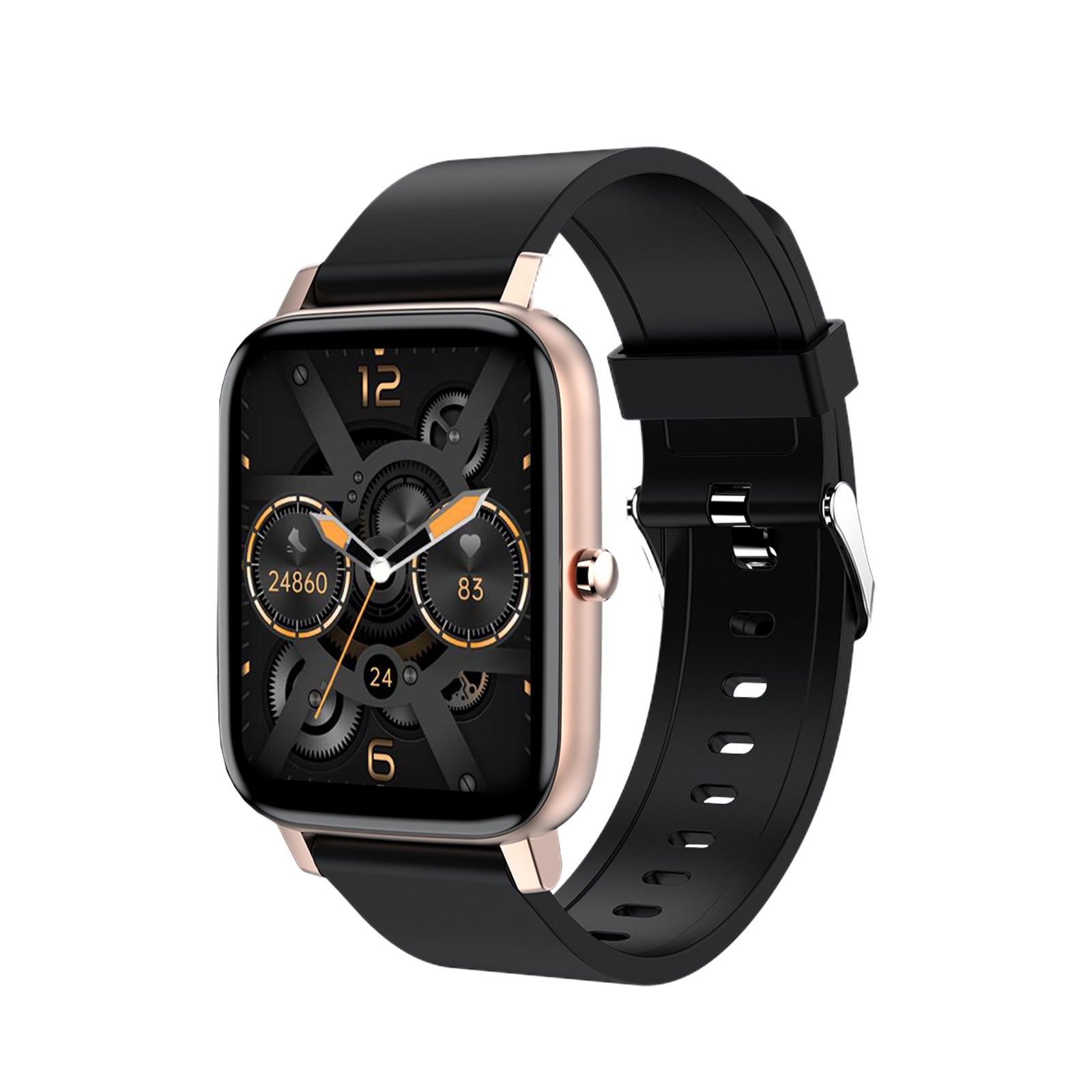 FitSmart Multi Function Smartwatch Wireless Touch Screen All In One - Black Gold V160-10003403