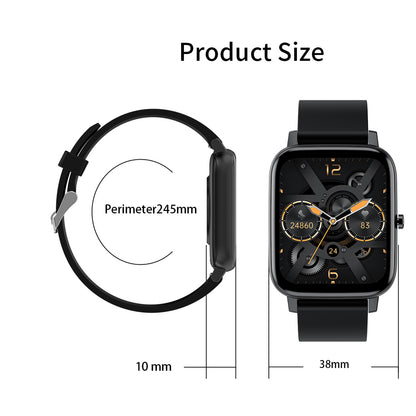 FitSmart Multi Function Smartwatch Wireless Touch Screen All In One - Black Gold V160-10003403