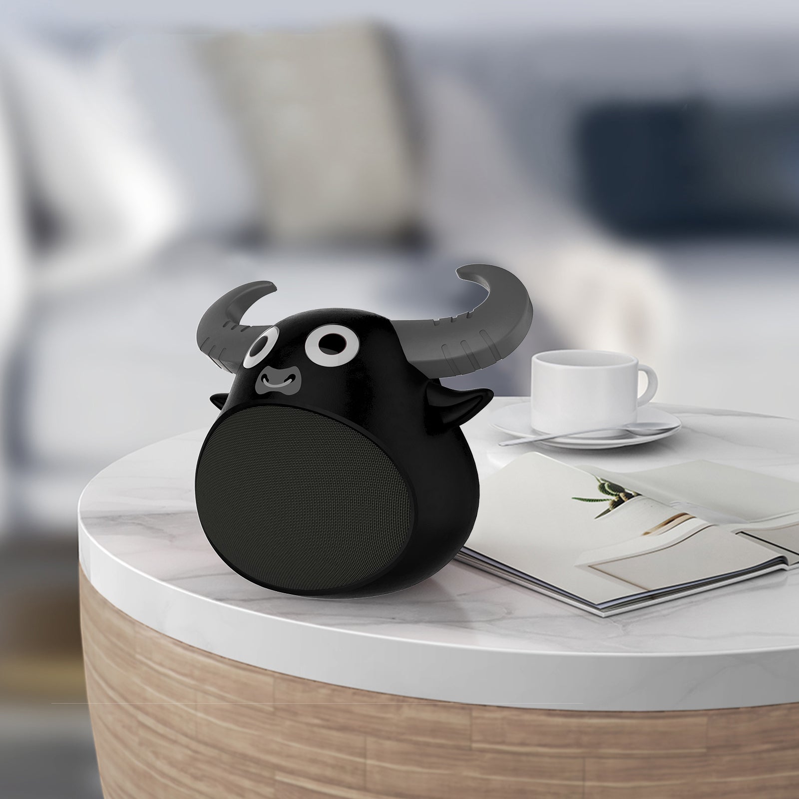 Fitsmart Bluetooth Animal Face Speaker Portable Wireless Stereo Sound - Black V160-10003446