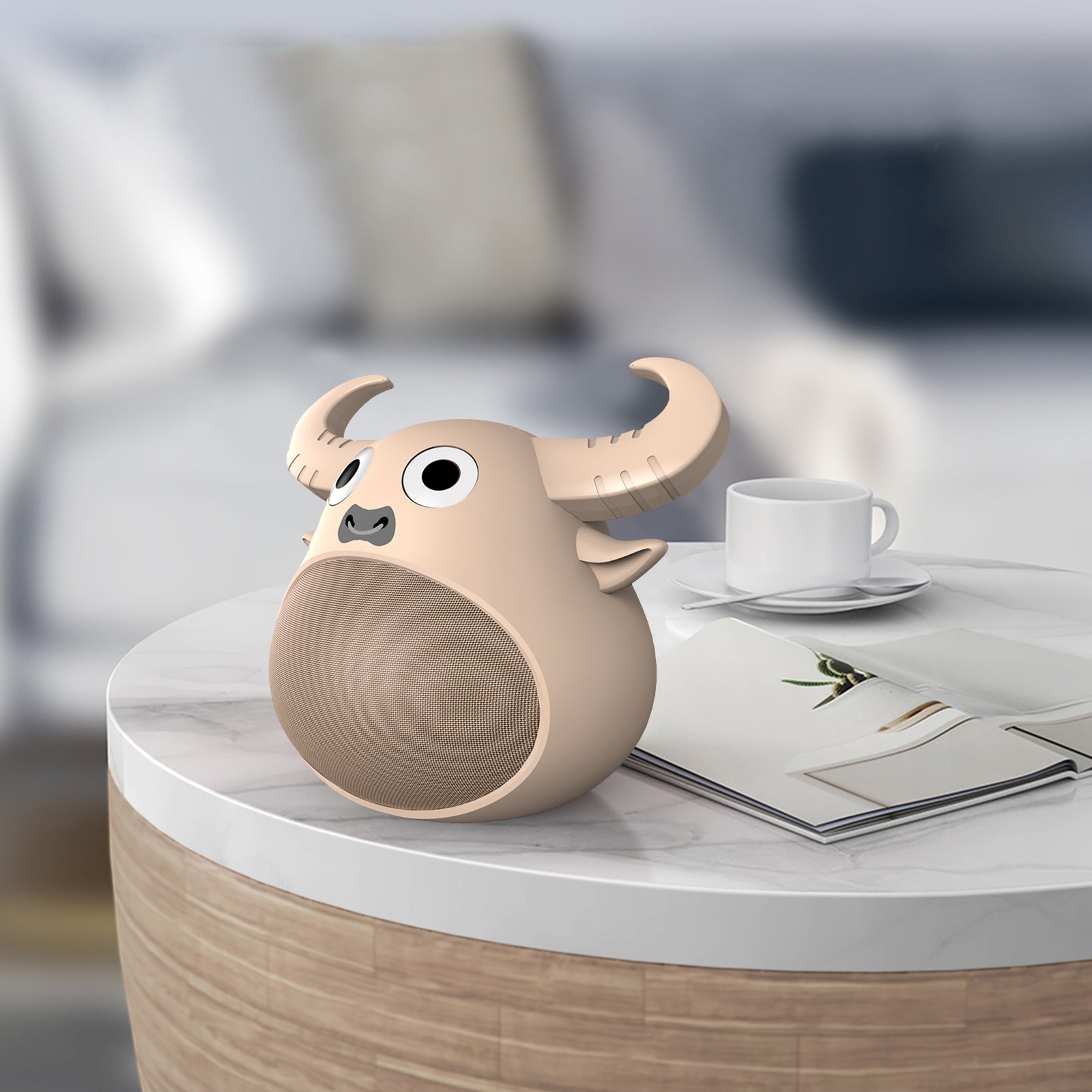 Fitsmart Bluetooth Animal Face Speaker Portable Wireless Stereo Sound - Khaki V160-10003447