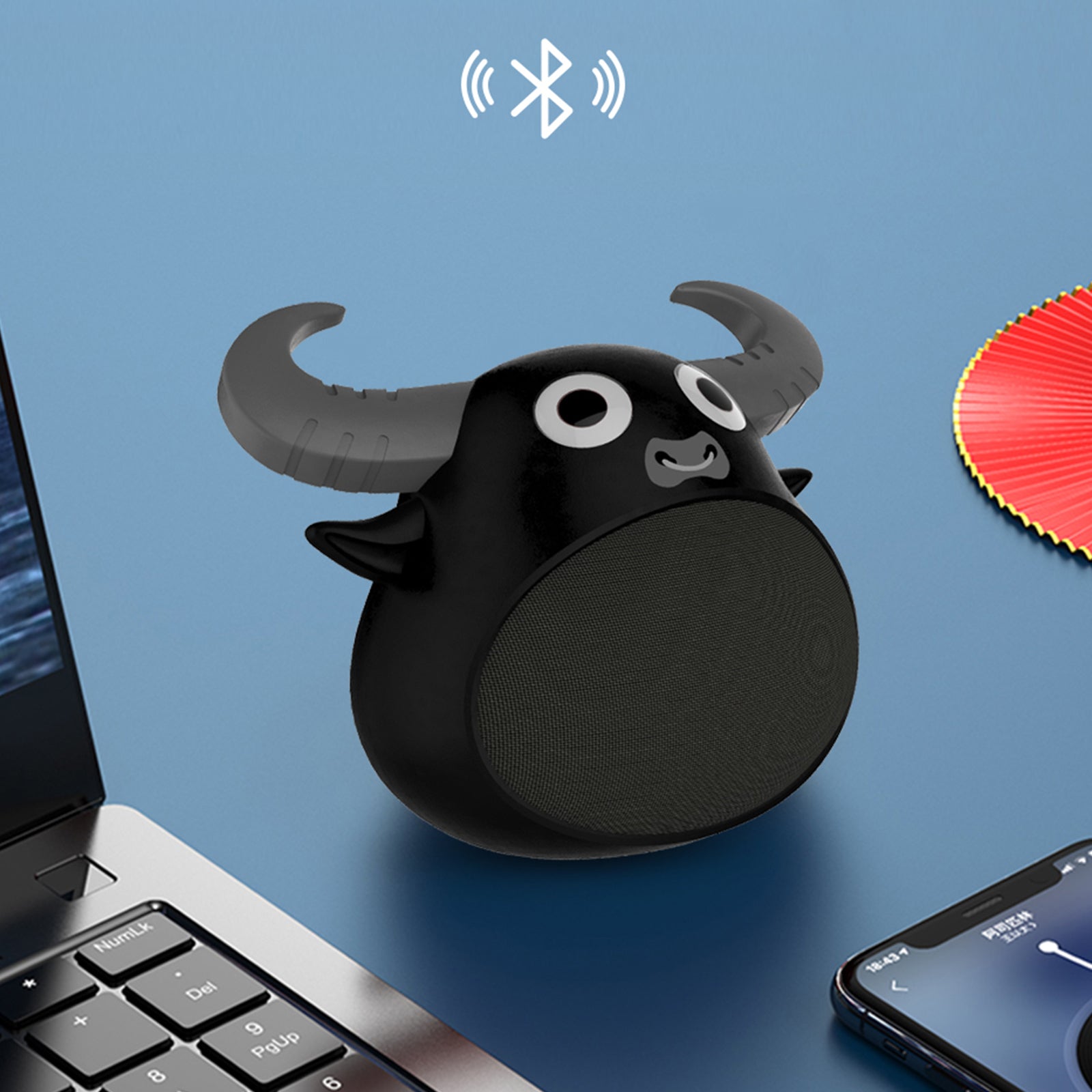 Fitsmart Bluetooth Animal Face Speaker Portable Wireless Stereo Sound - Khaki V160-10003447
